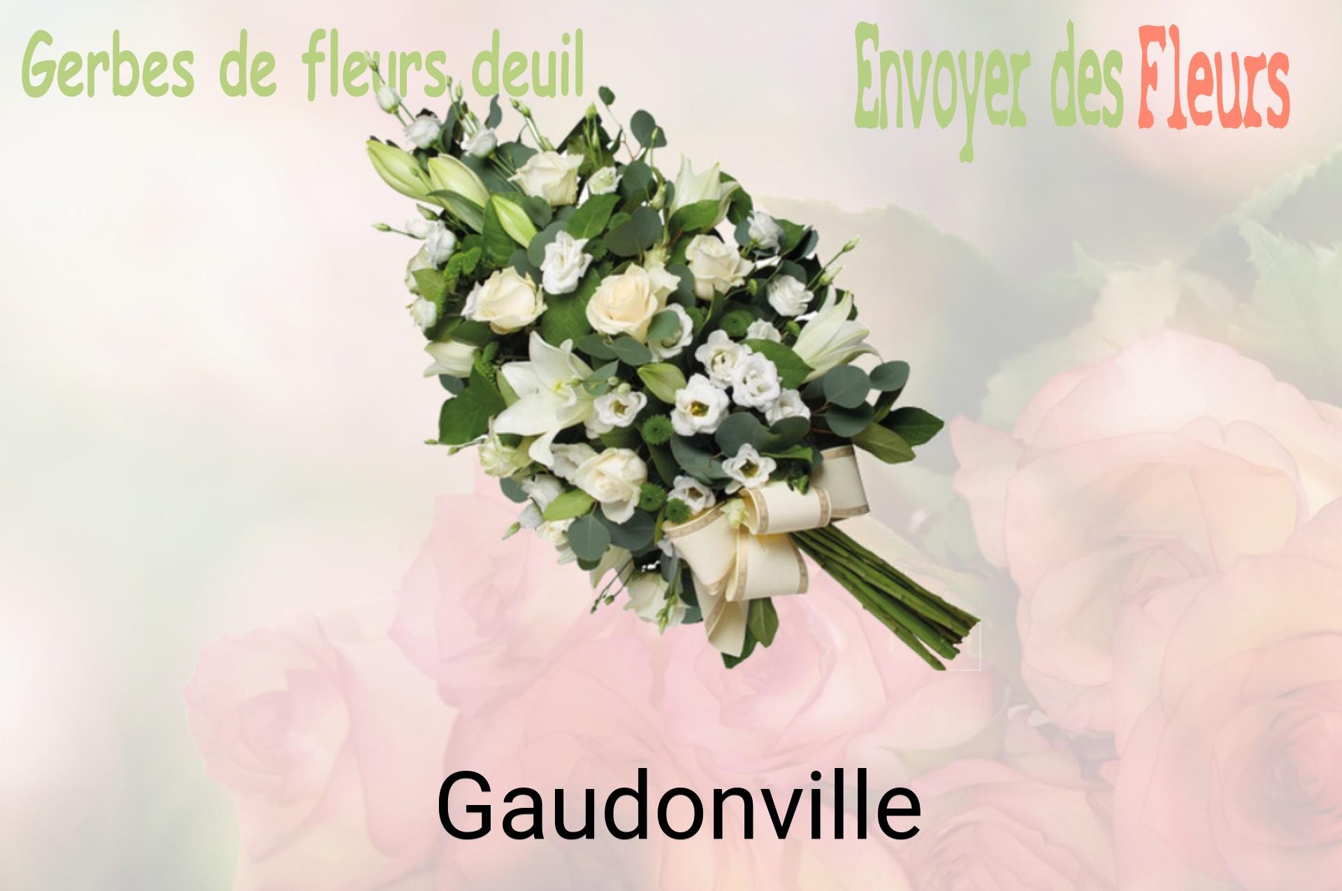 Gerbe de fleurs de deuil livrée à Gaudonville